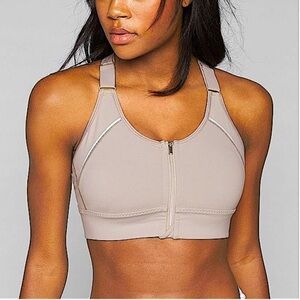 Athleta Empower Bra Gray. Size Large